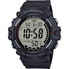 Montre digitale bracelet en résine noir