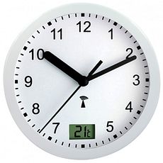 Horloge Ø 170 mm avec thermomètre digital