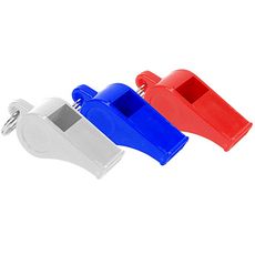 Lot de 24 sifflets en plastique