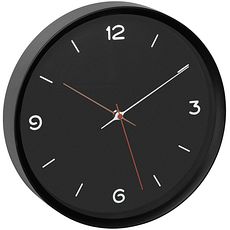 Horloge Ø 300 mm fond noir