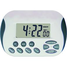 Compteur-décompteur horloge 24 h 2 canaux - 2 alarmes - 2 mémoires