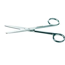 Ciseaux de laboratoire, inox mat, arrondi / arrondi