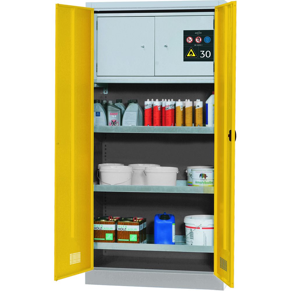 Armoire de sécurité avec rétention pour produits inflammables à