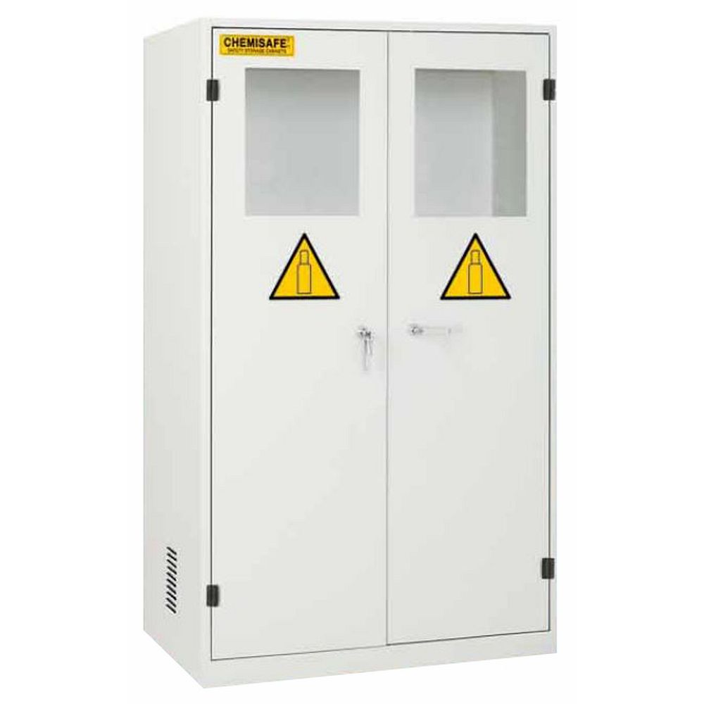 Armoire de stockage 2 portes vitrées pour bouteilles de gaz