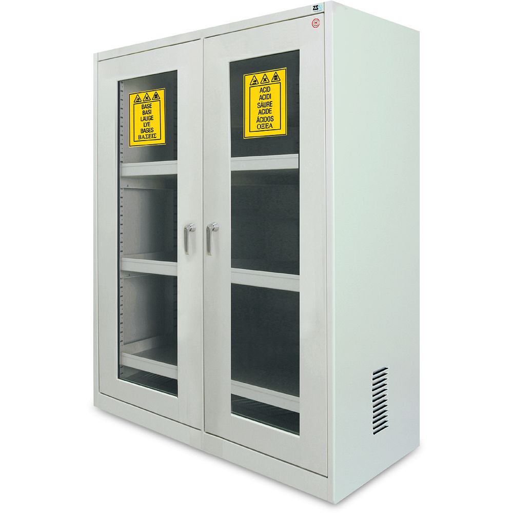 Armoires porte vitrée pour produits corrosifs