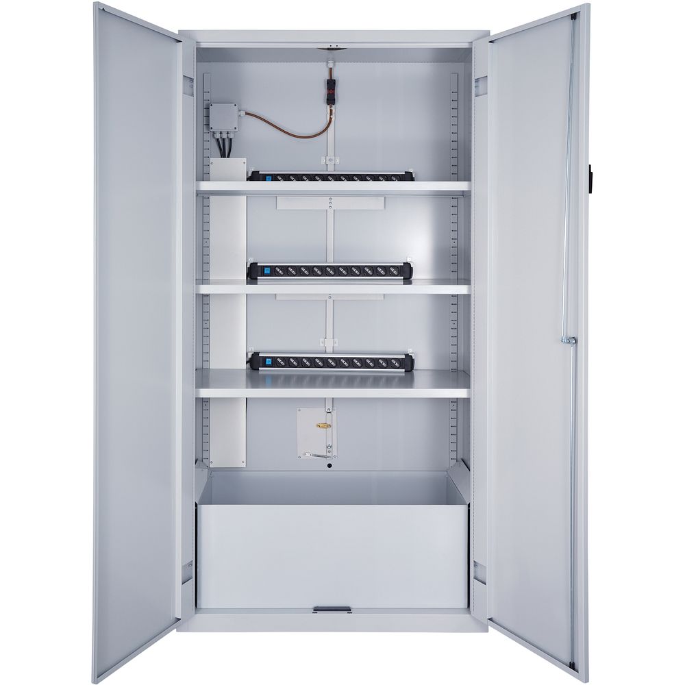 Armoires de sécurité légères pour batteries lithium-ion avec système quarantaine