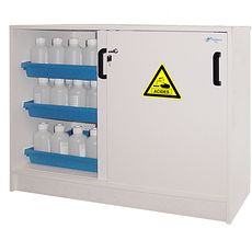 Comptoir de sécurité en panneaux mélaminés pour acides / bases