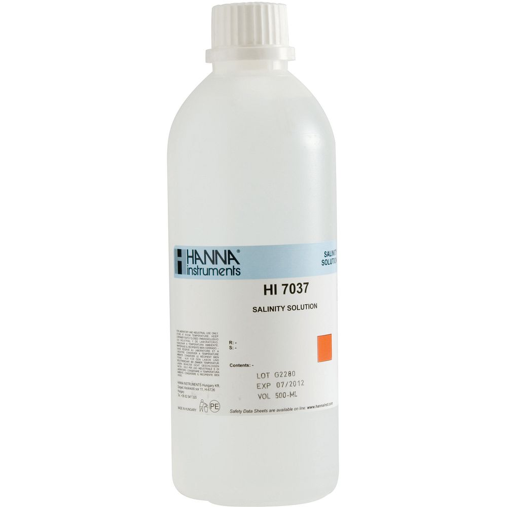 Solution de chlorure de sodium 58,4 g/L, bouteille 500 mL - HANNA