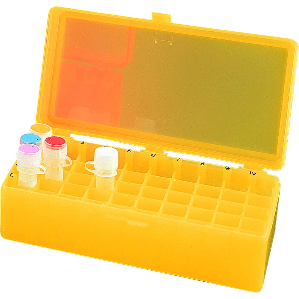 Cryoboîtes fluos -90°C polypropylène couvercle à charnières