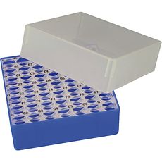 Cryoboîtes 130 x 130 mm en polypropylène, hauteur fixe 67 mm, identification alphanumérique