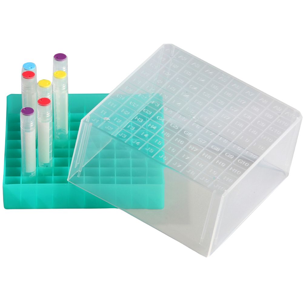 Cryoboîtes 133&nbspx 133&nbspmm en polypropylène, 100&nbsptubes