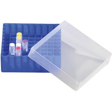 Cryoboîtes 130 x 130 mm en polypropylène, 81 tubes