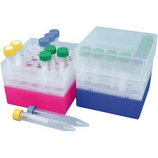 Cryoboîtes 130 x 130 mm en polypropylène, 25 tubes, hauteur 128 mm