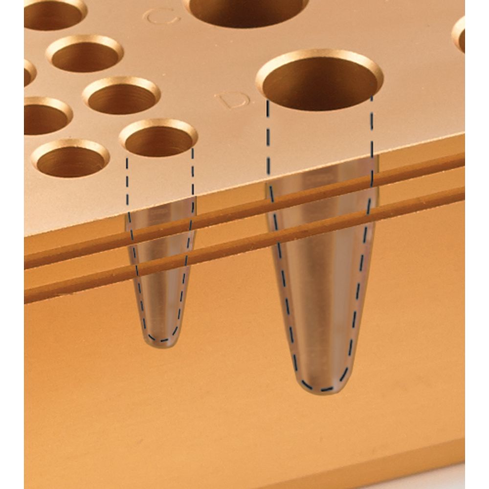 Bloc thermo-conducteurs ChillBlock® Simport® 96 puits cylindriques pour 96 microtubes 1