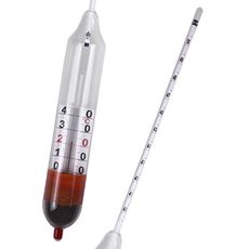 Alcoomètres de précision avec thermomètre et certificat de conformité