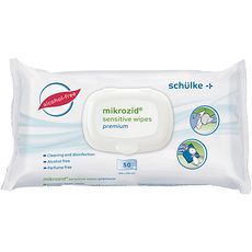 Lingettes nettoyantes et désinfectantes Mikrozid® sensitive sans alcool