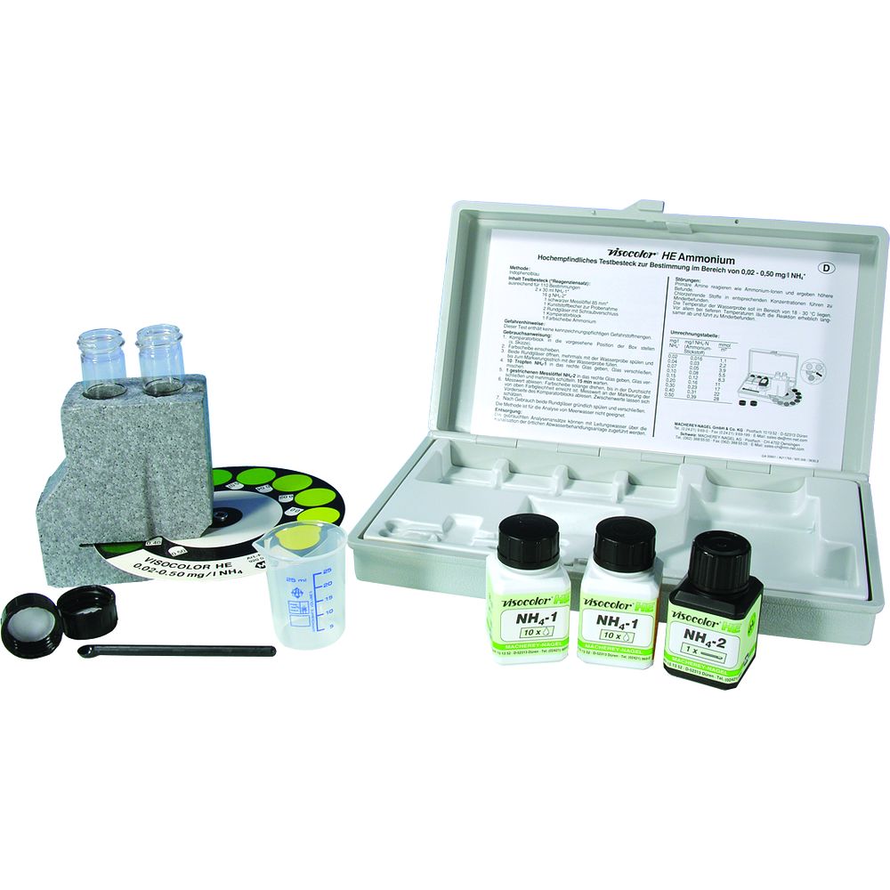 Kit haute sensibilité d'analyse du Silice (faible) par comparateur colorimétrique visuel