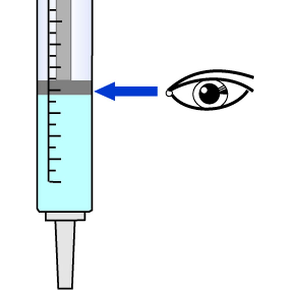 lecture sur seringue de la Dureté totale II de l'eau par titrimétrie