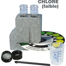 Kit haute sensibilité d'analyse du Chlore (faible) par comparateur colorimétrique visuel