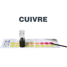 Kit économique d'analyse du Cuivre par comparateur colorimétrique visuel