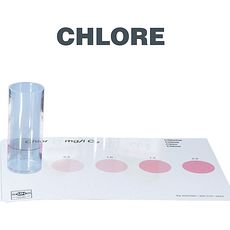 Kit simple d'analyse du Chlore par comparateur colorimétrique visuel