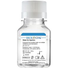 Eau pour préparations injectables (WFI) pH 5,0â€“7,0et sans DEPC