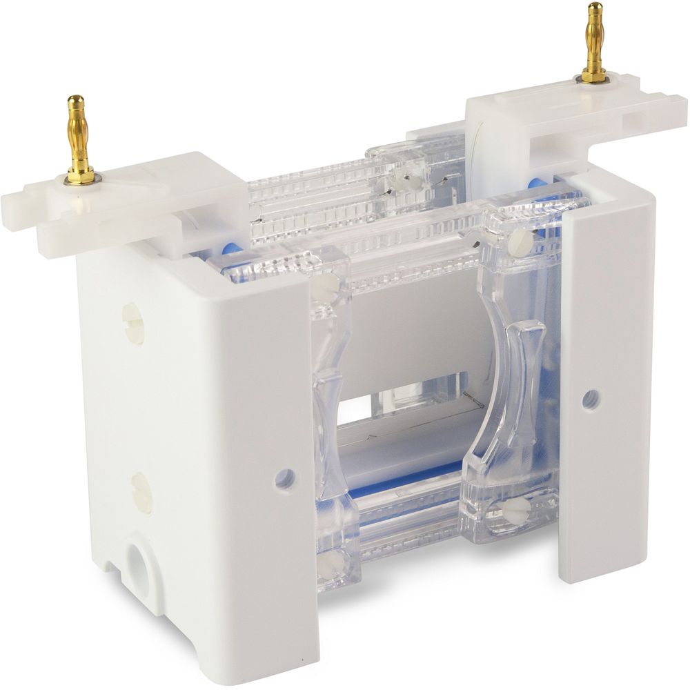 Cuves électrophorèse verticales modulaires gels 8&nbspx 8,5&nbspcm, jusqu'à 80 échantillons