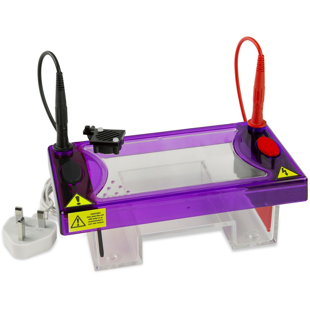 Cuves électrophorèse horizontales Midi gels 10&nbspcm, jusqu'à 100&nbsppuits