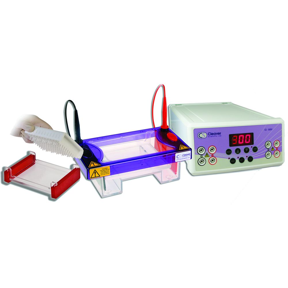 Cuves électrophorèse horizontales pour microplaques gels 10&nbspcm, jusqu'à 96&nbsppuits