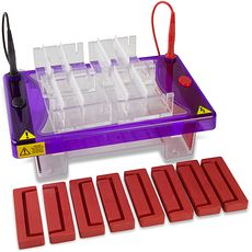 Cuves électrophorèse horizontales multigels pour enseignement gels 7 cm, jusqu'à 192 puits