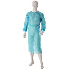 Blouses médicales en polypropylène non tissé bande jersey au poignet