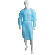 Blouses en polypropylène non tissé poignet ourlé et élastiqué