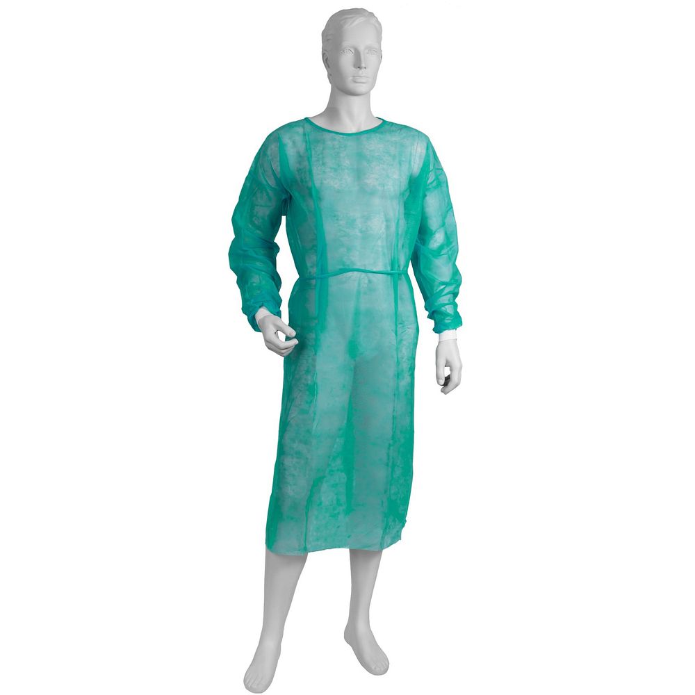 Blouses médicales en polypropylène non tissé bande jersey au poignet