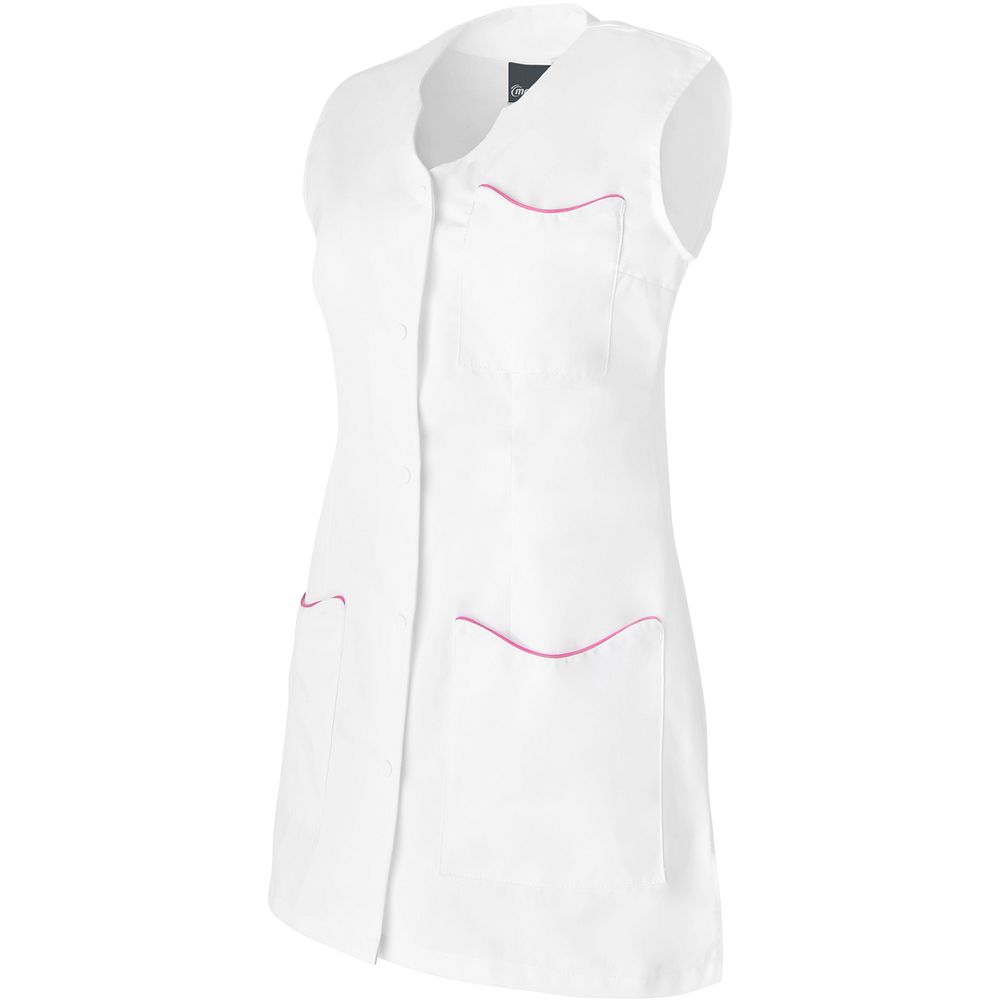 Tuniques femme transformables sans manches avec fermeture pressions LAURIE SM, blanc