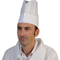 Toques droites plissées en papier