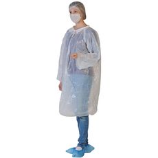 Kits visiteur avec blouse, charlotte, masque et sur-chaussures