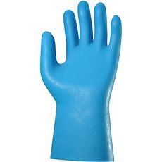Gants latex bleu sur jersey coton