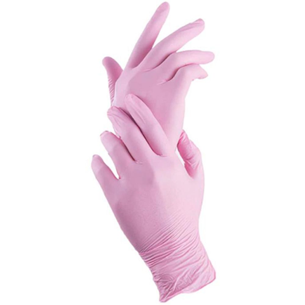 Gants roses NATUREX 626 NITRYL DERM® nitrile
