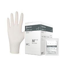 Gants d'examen stériles Santex en latex, poudrés