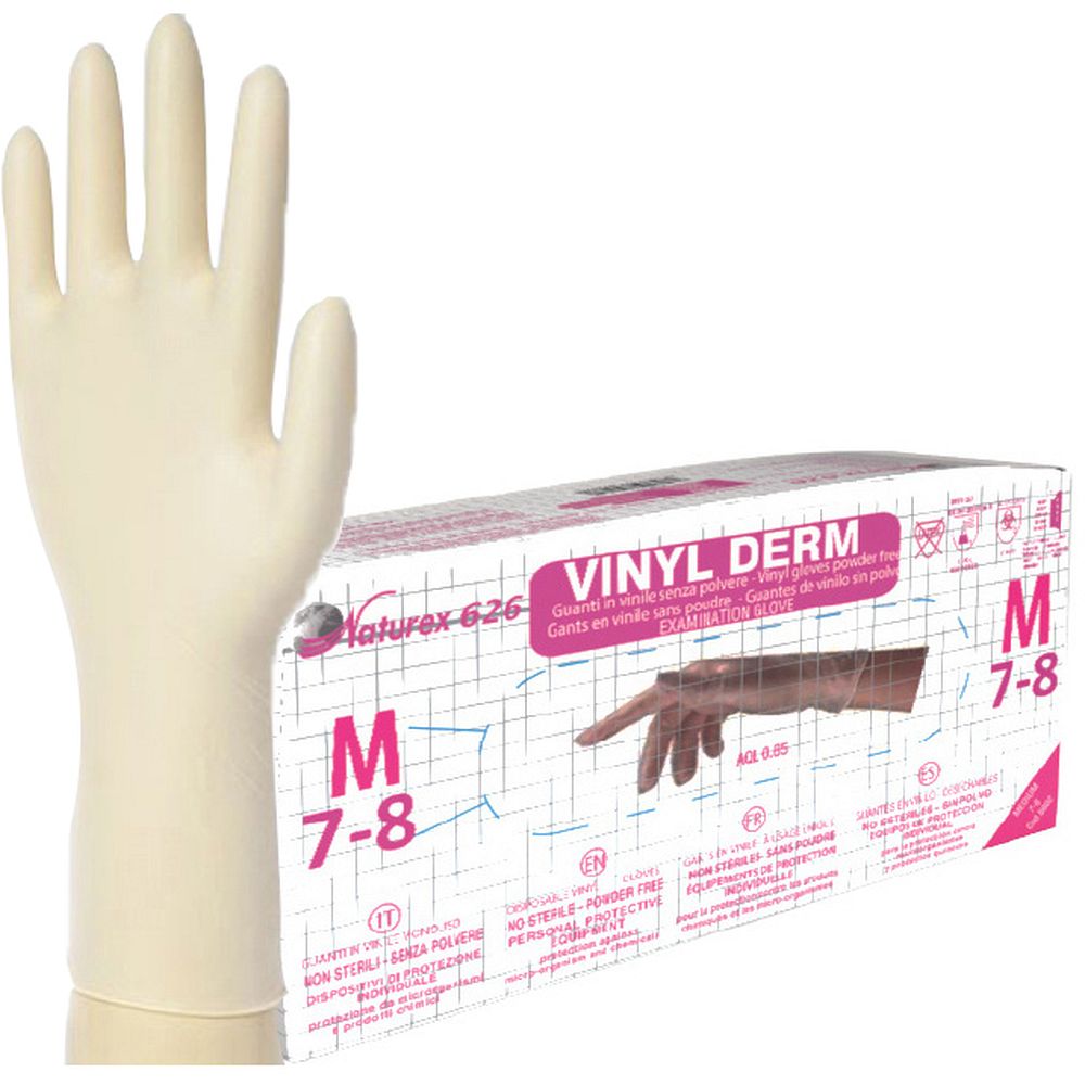 Gants NATUREX 626 VINYL DERM® vinyle, non poudrés