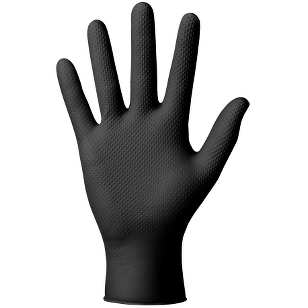 Gants gogrip noirs nitrile, non poudrés