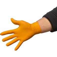 Gants oranges nitrile non poudré