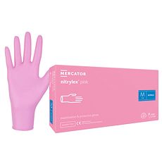 Gants Nitrylex® Pink nitrile, non poudrés