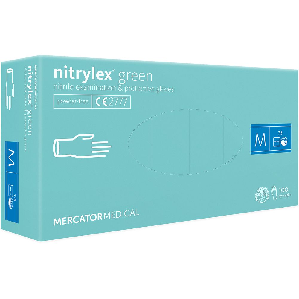 Gants Nitrylex® green nitrile, non poudrés