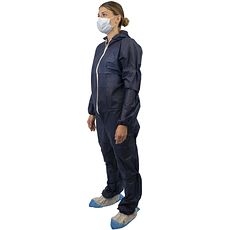 Combinaisons d'hygiène avec col en PP bleu opaque