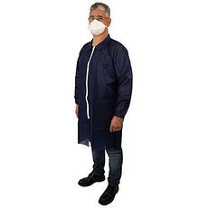 Blouses à fermeture à glissière et poche en PP bleu opaque