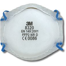 Masques anti-poussière à coque 3M® série Confort 8320