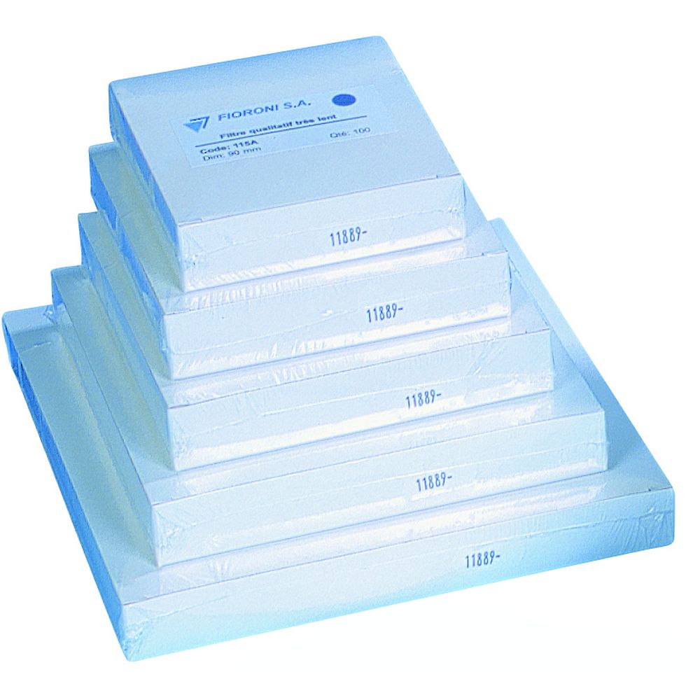 Papiers-filtres qualitatifs disques à plat