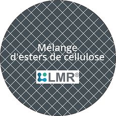 Membranes LMR® en mélange d'esters de cellulose, noires quadrillées blanc