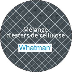 Membranes Whatman® en mélange d'esters de cellulose, noires quadrillées blanc